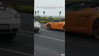 Lamborghini Meets Mercedes SLS &ndash; Streets Just Got Louder! #lamborghini #mercedes #sls #shorts