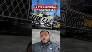 Survivor Series stage setup!  #SurvivorSeries #Wargames #Trending #fyp #wwe #survivorserieswargames