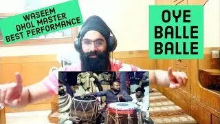 Indian Reaction !Waseem dhol master best performance ft Punjabi Gabruus