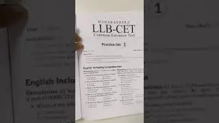 MH CET 3YRS LLB Entrance Book- No Coaching Required