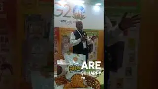 Grami Superfoods CEO addressing the Dubai media at Gulf Food Trade Show #dubaimedia #gramisuperfooxs