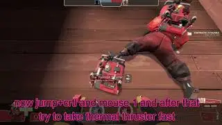 tf2 glitch how to open parachute with pryo !