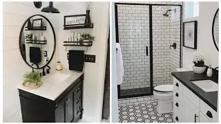 60 BANHEIROS em PRETO e BRANCO: Elegância e Estilo para Transformar o seu espaço!