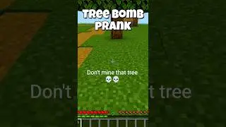 How to RUIN your friend's day in Minecraft! 🌳💀 (Tree Prank) #shorts #minecraft #redstone