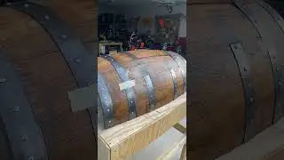 Cutting the door in my half barrel cabinet