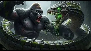 Epic Battle: King Kong vs Titanoboa - Apex Predator Clash!