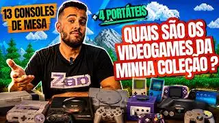 Minha Coleção de Consoles Retro |(NES, SNES, Mega Drive, PS1 e mais!)