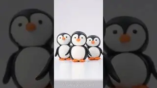 Clay Penguin Tutorial 🐧 🐧 🐧