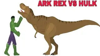 ARK T-Rex vs Hulk &ndash; Sticknodes Animation || Epic Dinosaur Battle | Hulk vs T rex