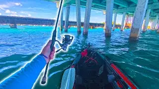 First Time River Fishing in NEW KAYAK - Old Town 106 Powered By Minn Kota