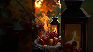 Autumn Lake Background &bull; Cozy Fall Nature (4K Short)