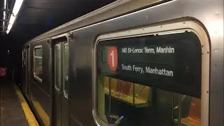 MTA NYC Subway 148th Street Bound R62A (1) Train At 14th Street