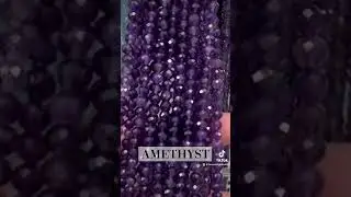Faceted Semi-Precious Gemstones 😍✨ #gemstonebeads