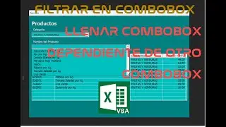 4️⃣4️⃣➖ ✅FILTRAR EN PRIMER Y SEGUNDO COMBOBOX ▶ EXCEL VBA (VISUAL BASIC PARA APPLICACIONES)🔶