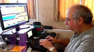 n5xz working CW at BVARC 2011 Field Day