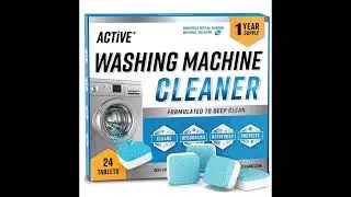 Washing Machine Cleaner Descaler 24 Pack  Deep Cleaning Tablets For HE Front Loader Top Load Washer