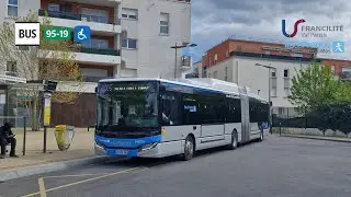 [Ligne 95-19 Francilité Val Parisis] IVECO Urbanway 18 GNV IDFM n°242076 #iveco #idfm  #urbanway