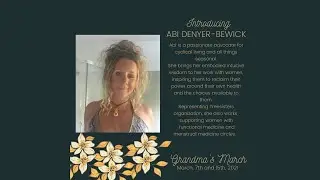 Grandma's March - Wisdom Talk with Abi, Treesisters Organization (pre-recorded)