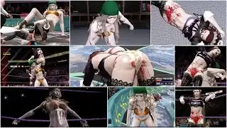 WWE 2K17 MS. 8 FEET vs ABIGAIL THE SISTER Falls Count Anywhere Single Match (PS4 CAW DIVA)