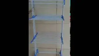 3 Layer Drying Rack Cloth Hanger Portable Laundry with Hanger Wheels