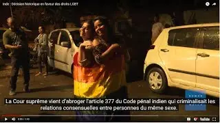 Inde : D&eacute;cision historique en faveur des droits LGBT