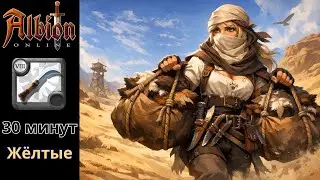 🔥 30 МИНУТ В ЖЁЛТЫХ ЗЕМЛЯХ | T8 НОЖ | КОЖА & PVP в Albion Online 🐺⚔️