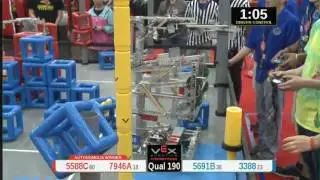 2015 VRC Tech Q190 - 5588C 7946A vs 5691B 3388 - 60 to 56 - VEX Worlds 2015 - Technology Division
