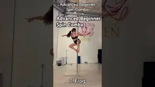 Advanced Beginner Spin Pole Combo #poledance #poleflow #polefitness