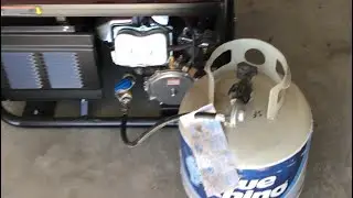 How do you turn a gas generator into a propane generator?