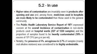 Lecture 4 - Microbial spoilage and preservation of pharmaceutical products