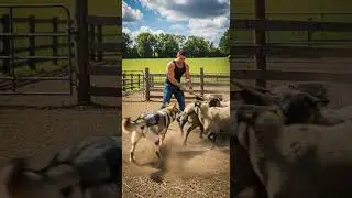 Can a Farmer Save His Sheep From a Wolf Quick Amazing Rescue Story #farm #sheep #wolf