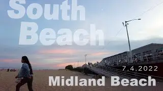 Staten Island, New York【South Beach ＆ Midland Beach】July 4, 2022 | Walking Tour【4K】