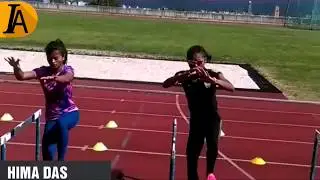 Hima Das🇮🇳 training session!!