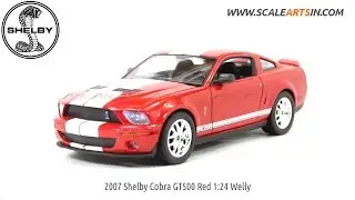 2007 Shelby Cobra GT500 1:24 Welly Diecast Scale Arts india Model