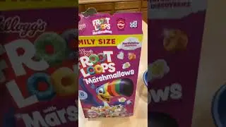 Freshly opened bag of fruit loops smell