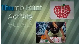 🍎 Thumb Print Activity | Easy Apple Craft for Kids | Fun DIY Art 🎨 #thumbprint #viralvideo #trending