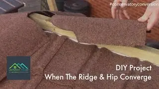 Conservatory Conversion | Joining roof hips and ridge tiles