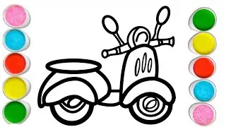 How to Draw a Scooty | Step by Step Drawing | Art for Kids