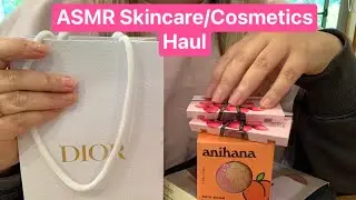 ASMR | Cosmetics and Skincare Haul - Tapping, gripping sounds