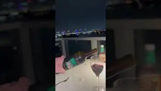 Frank Family Wine Night #cabernetsauvignon #frankfamily #wine #balcony #dinner #miamibeach