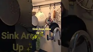 ✨ Sink Area Glow Up | Small Kitchen Organising #shorts #ytshorts #kitchen