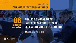 An&aacute;lise e vota&ccedil;&atilde;o de pareceres de projetos de lei apresentados na Alerj