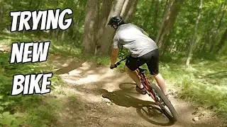 Trying new bike 😄 at DTE Energy Foundational Trails