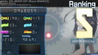 Osu!mania - ginkiha - EOS -INFINITE EDIT- - 2.47⭐ - [S] 46pp