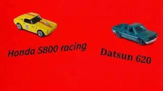 Hot wheels Honda S800 racing y la Datsun 620