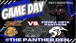 V Piedra Vista vs Cibola Boys Basketball Presented by Panther Vision