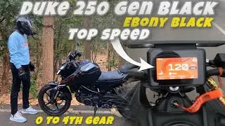 2025 Ktm Duke 250 Gen3 Ebony Black || Top speed || Ktm Duke 250 Top speed || #youtube #youtubevideo