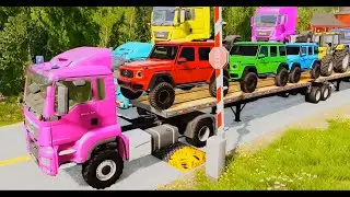 cars vs big bump and cars vs train bng games#bng #games