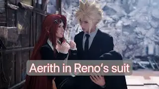 [FF7R]Turk Aerith mod showcase(Aerith in Reno's suit)