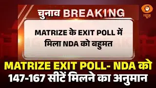 Matrize Exit Poll के अनुसार Bihar Election 2025 में NDA को 147-167 सीटों का अनुमान